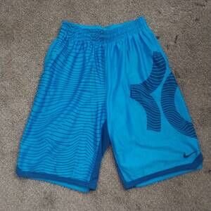Nike Shorts Mens Size Medium Blue Athletic Kevin Durant DriFit Elastic Graphic S